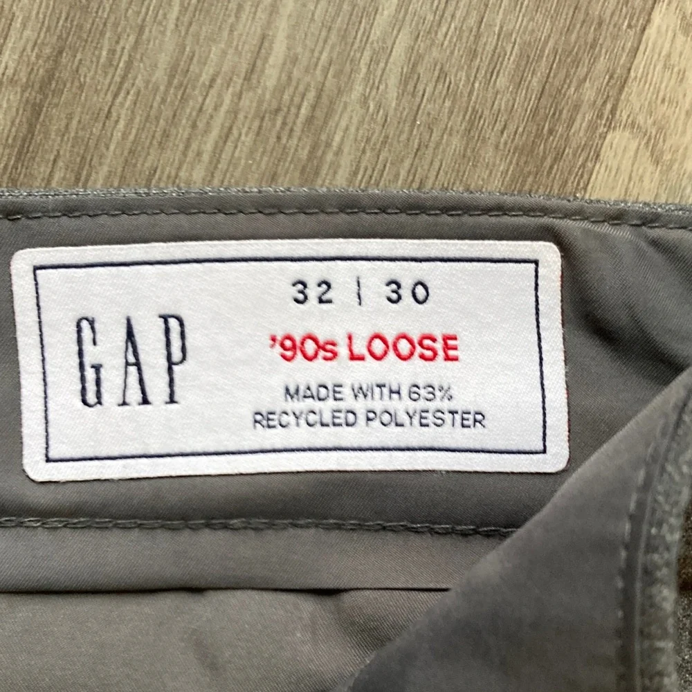 GAP 90s Loose 365 Relaxed Pleated Trousers Baggy Fit Minimalist 32x29.5" - Picture 9 of 15